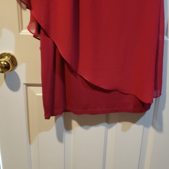 bebe dress with sheer drape - Picture 3 of 3